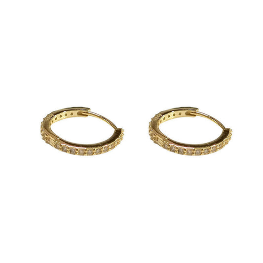 Women's Fashion Temperament Silver Earrings Buckle