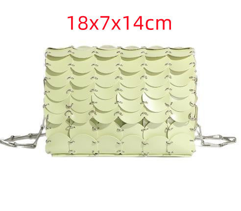 Kette Glitzer Pailletten Bling Schultertasche