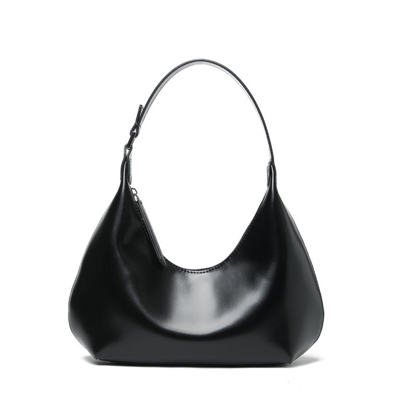 Modische und einfache Achselhöhle One-Shoulder tragbare Rindsledertasche