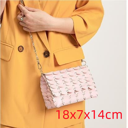 Kette Glitzer Pailletten Bling Schultertasche