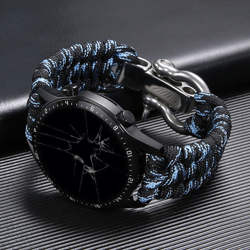 حزام باراكورد مضفر من النايلون قابل للتعديل للاستخدام الخارجي