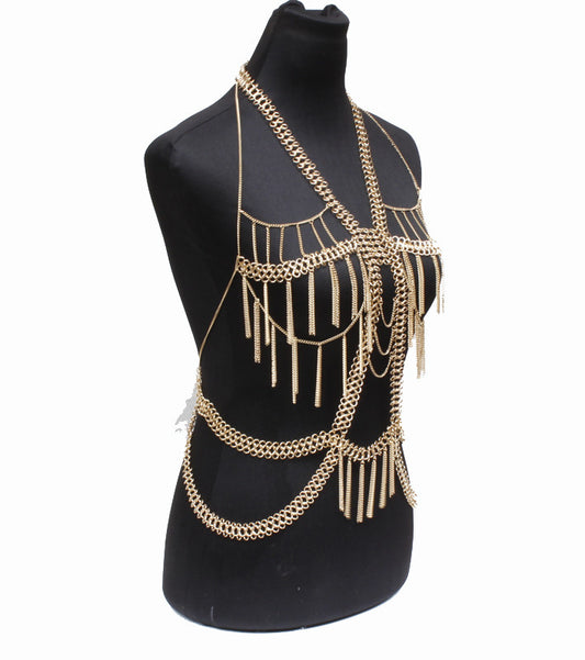 Necklace Women's body chain - gold \ silver