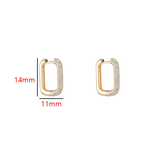 Simple Fashion Earrings Square Accessories
