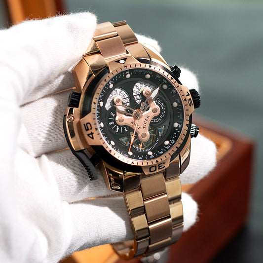 REEF TIGER Men's Mechanical Watch - Stylish and Durable Design with Waterproof and Strong Luminous Features