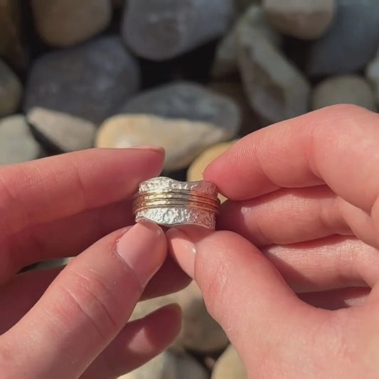 Rotating Pattern Ring For Women