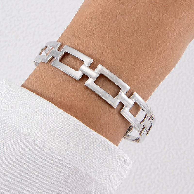 Bow Letter Personality Geometric Irregular Bracelet