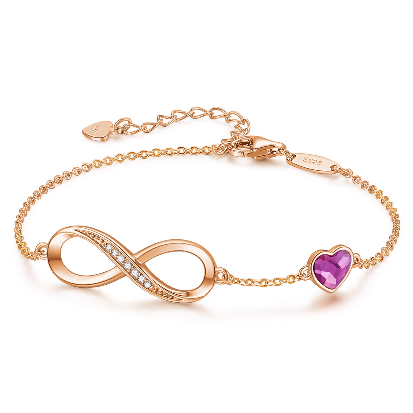 Sterling Silber Armband Damen Schlicht und vielseitig Ewige Liebe
