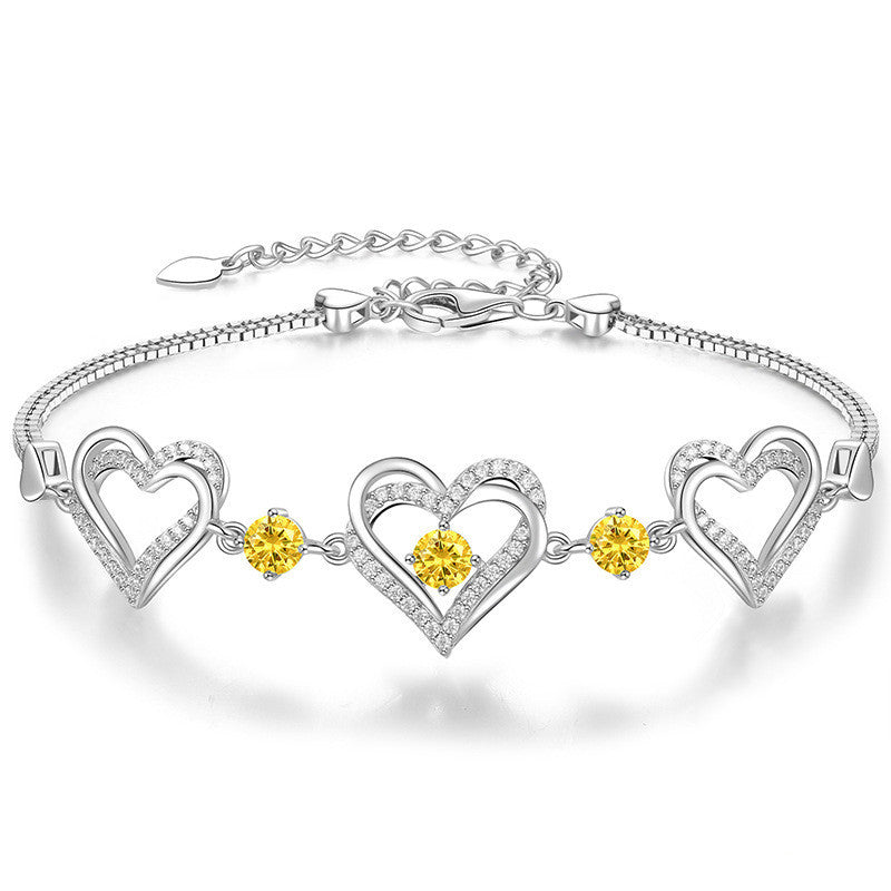 Twelve Birthday Crystal Bracelet Fashion Personality Hand Jewelry
