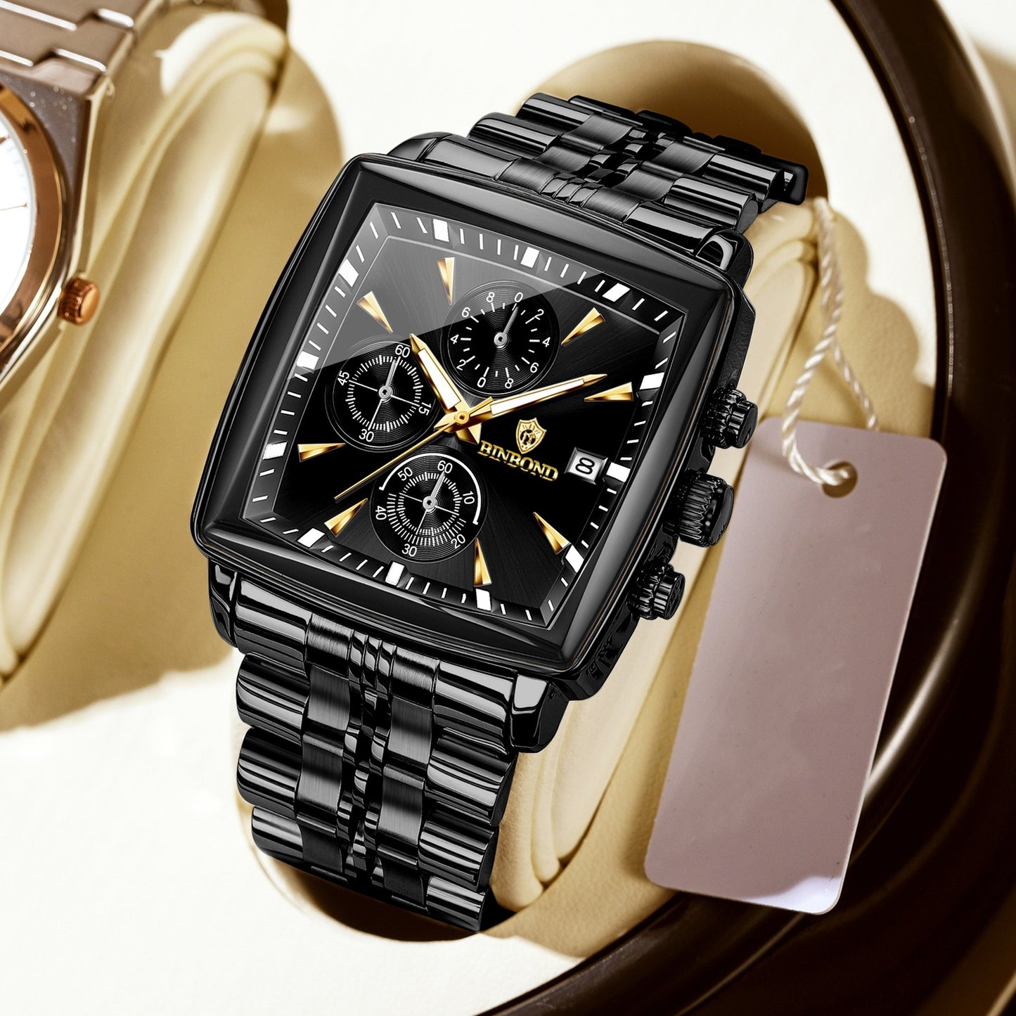 Men's Business Steel Belt Quartz Watch