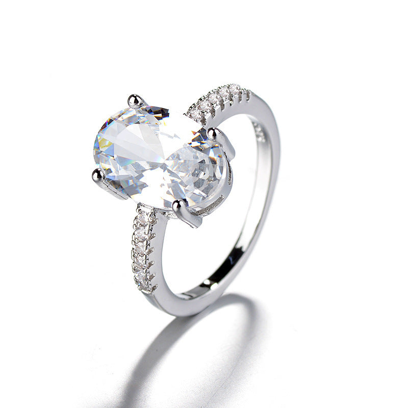 Proposal Goose Egg Rhinestone Ring