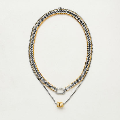 9MM Width Cuban Link Chain Hand Polished Necklace