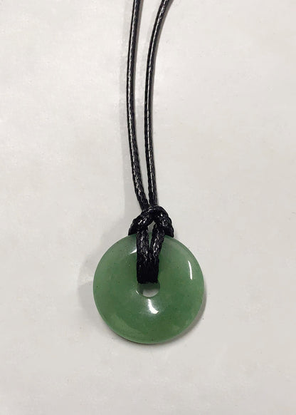 Personalized Cord Pendant Necklace Minimalist Adjustable