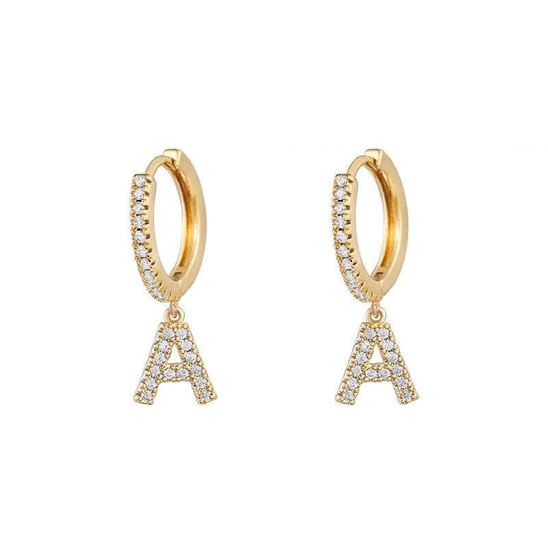 Women's Korean Style Small Earrings Half Circle