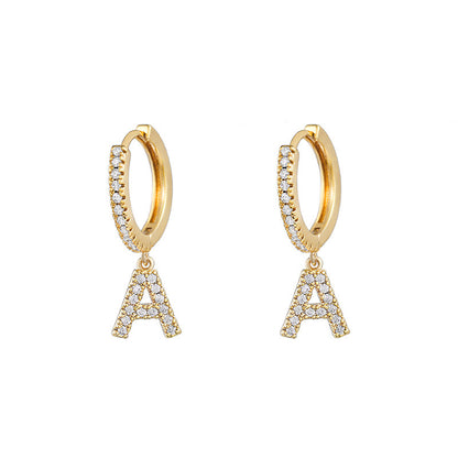 Women's Korean Style Small Earrings Half Circle