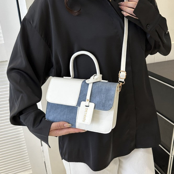 Beliebte Mode Nähte Textur Tragbare Schulter Messenger Bag