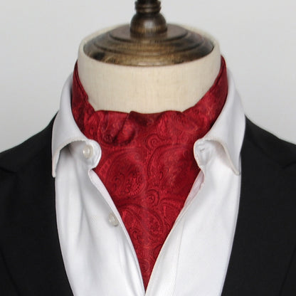 British Vintage Suit Silk Scarf Shirt