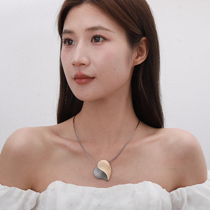 Fashion Choker Love Pendant Stitching Female