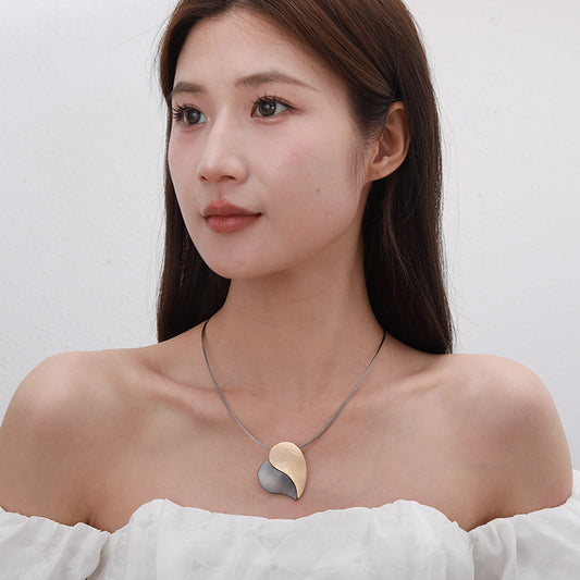 Fashion Choker Love Pendant Stitching Female