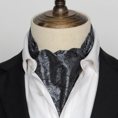 British Vintage Suit Silk Scarf Shirt