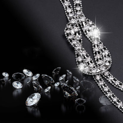 Retro decorative necklace women sweater chain summer dress