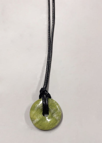 Personalized Cord Pendant Necklace Minimalist Adjustable