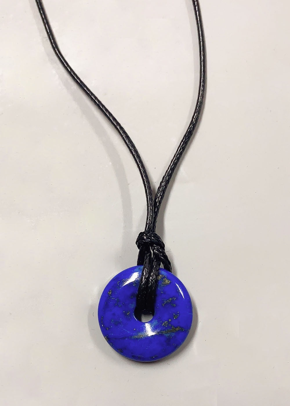 Personalized Cord Pendant Necklace Minimalist Adjustable