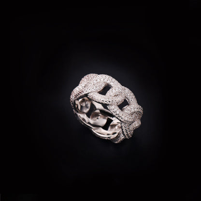 Braided zircon ring