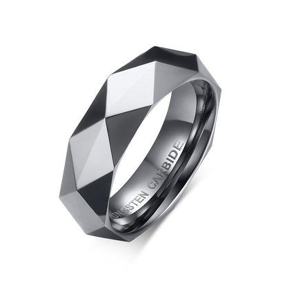 Tungsten steel diamond ring