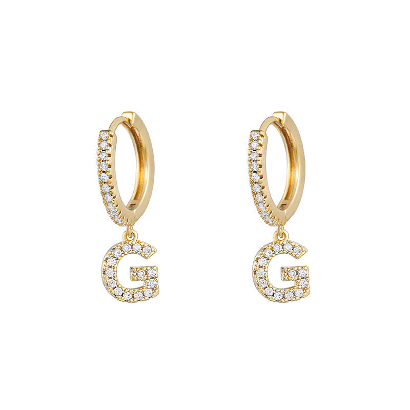 Women's Korean Style Small Earrings Half Circle