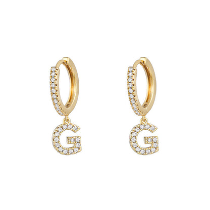 Women's Korean Style Small Earrings Half Circle