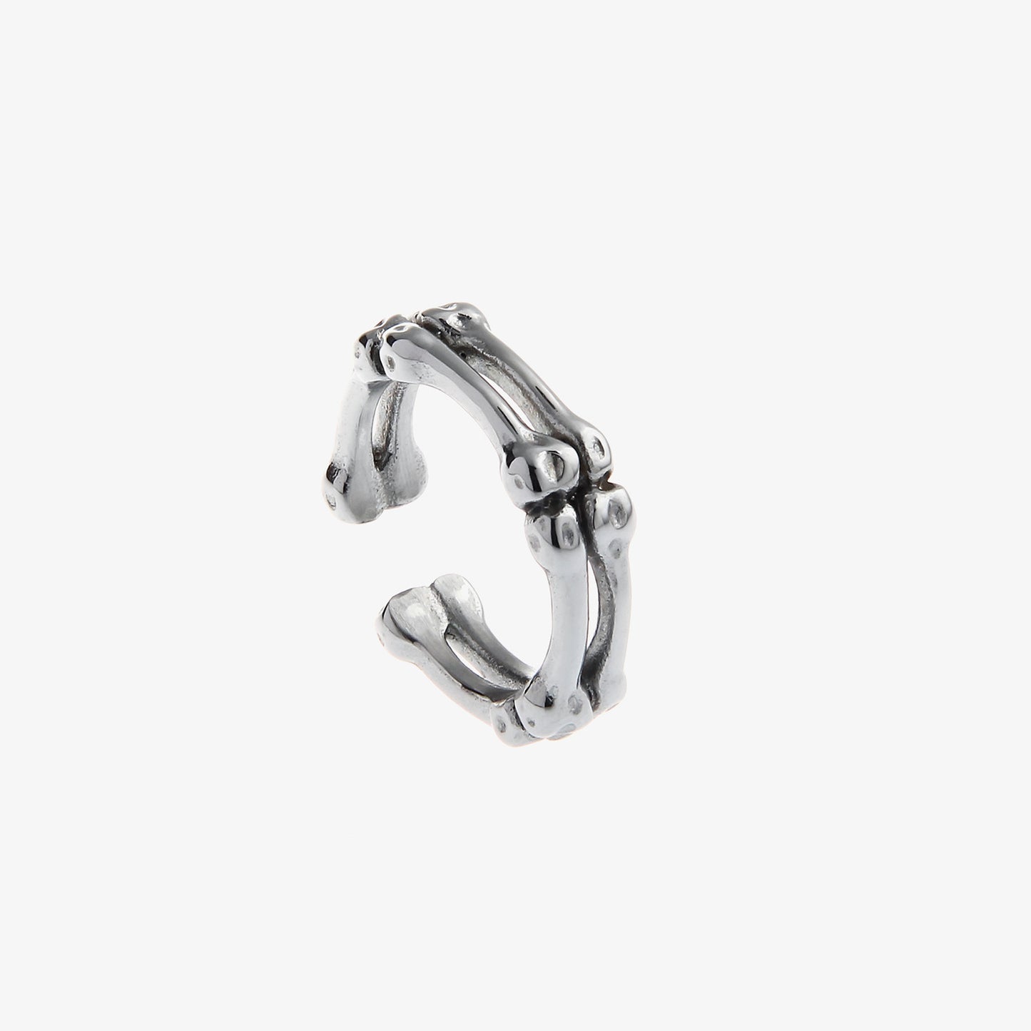 Bone Design Ring Made Of Titanium Steel For Men