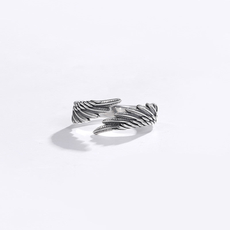 Angel Wings 999 Pure Silver Ring Sterling Silver Couple Ring