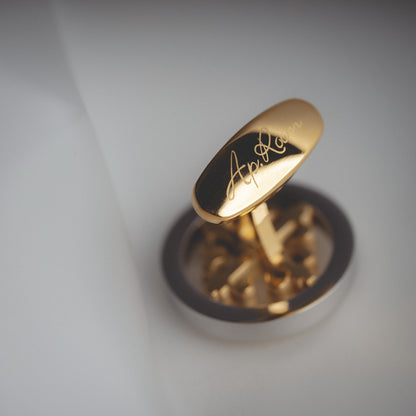 French Gold And Silver Cufflinks Men's Business Casual