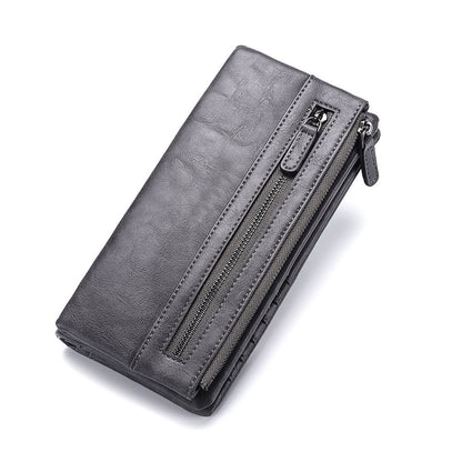 Neu Männer Lange Brieftasche Zipper Brieftasche Trendy Jugend
