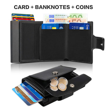 Europäische und amerikanische multifunktionale Metallbrieftasche, modisch, schlank