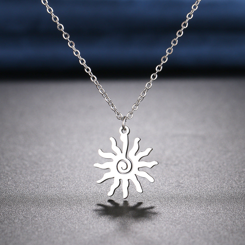 Women's Spiral Sun Fashion Necklace