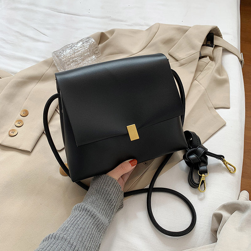 Nischendesign-Tasche für Frauen neue Mode Winter Retro weiches Leder Mode Internet beliebte Allgleiches Umhängetasche Messenger Bag
