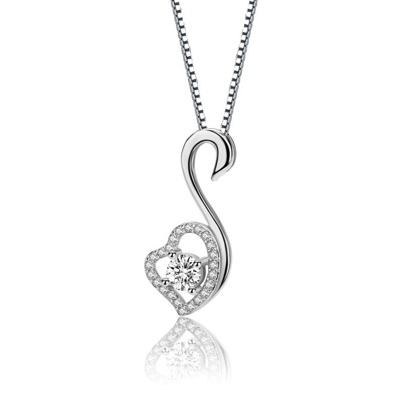 Ladies swan necklace