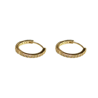 Women's Fashion Temperament Silver Earrings Buckle