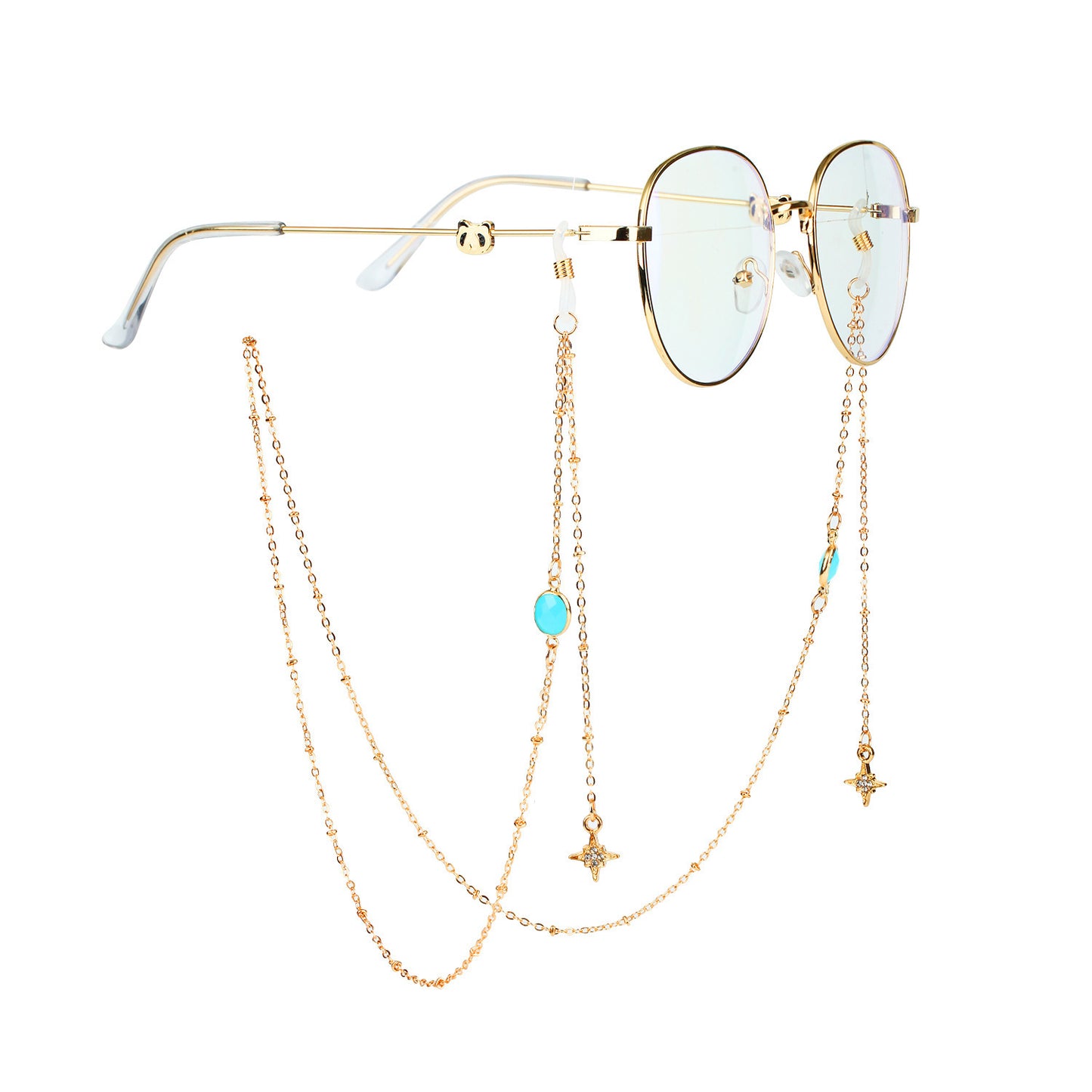 Glasses Bound Glass Hanging Chain