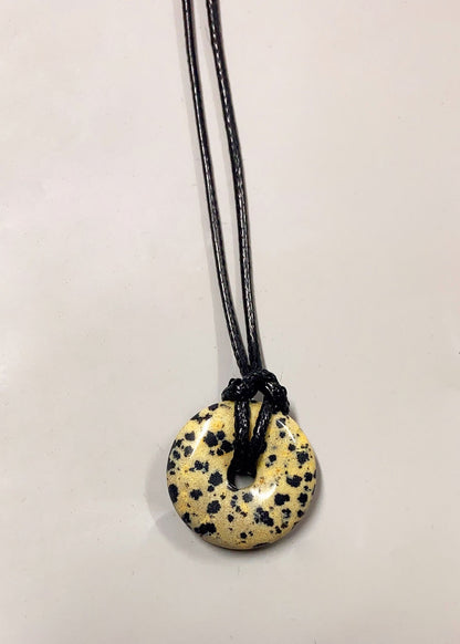 Personalized Cord Pendant Necklace Minimalist Adjustable