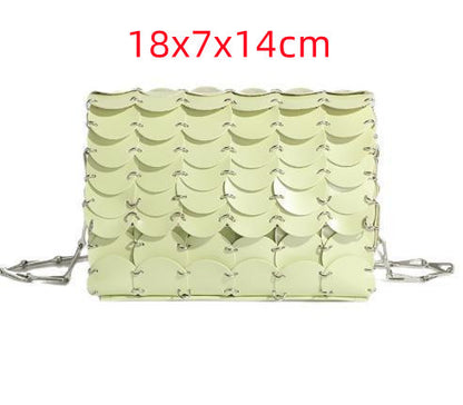 Kette Glitzer Pailletten Bling Schultertasche