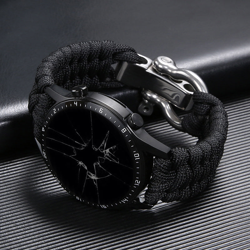 Outdoor Paracord Braided Strap Nylon Adjustable