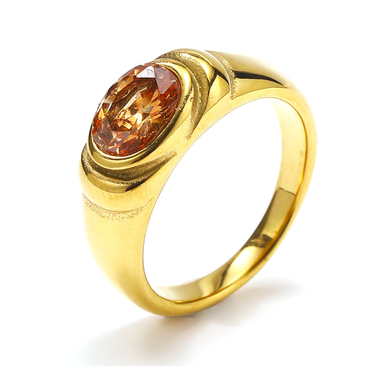 خاتم نسائي أنيق من الزركون الأسود والأخضر بتصميم ريترو