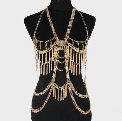 Necklace Women's body chain - gold \ silver