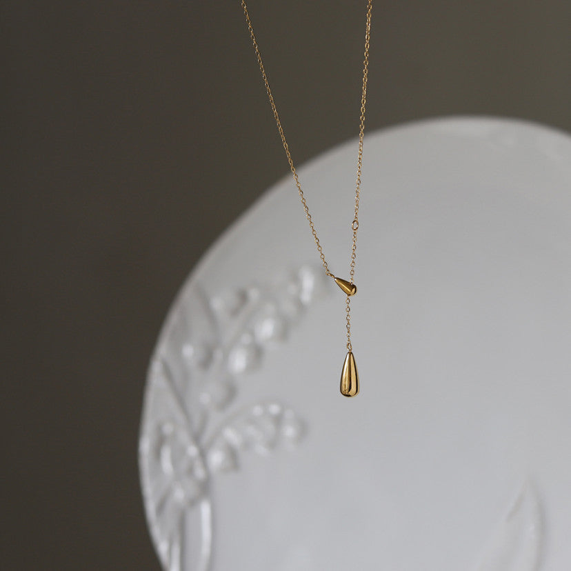 Simple European And American Drop Necklace