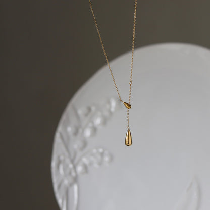 Simple European And American Drop Necklace
