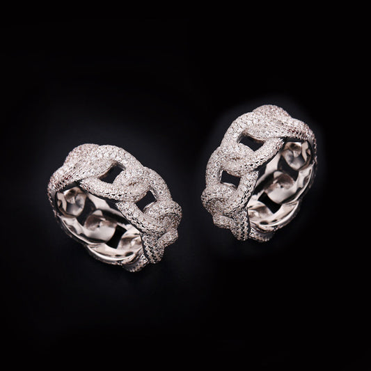 Braided zircon ring