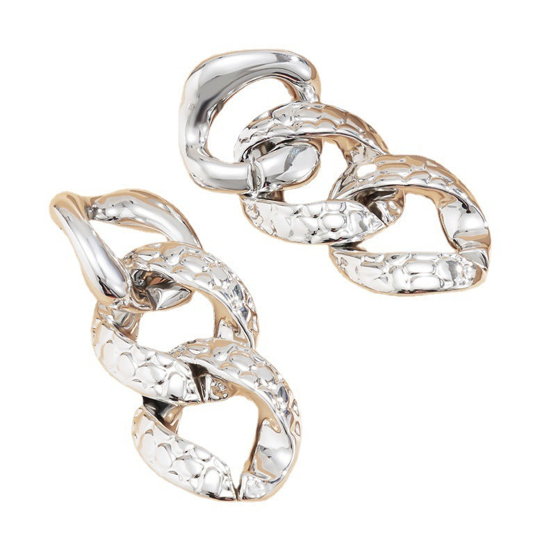 أقراط سلسلة هندسية للنساء