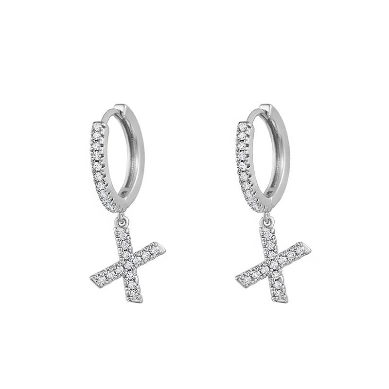 Women's Korean Style Small Earrings Half Circle